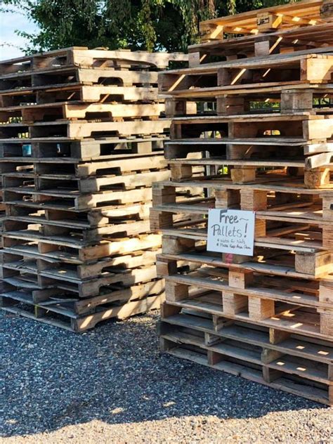 We generate all these pallets because we buy our raw materials in large, bulk pallet loads. . Free palets near me
